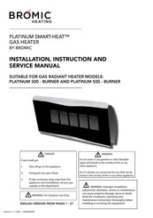 Bromic Heating PLATINUM SMART-HEAT 300 Manuel D'installation