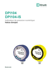 Baker Hughes Druck DPI104-IS Notice D'emploi