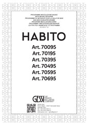 Gessi HABITO 70095 Instructions D'installation