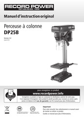 Record Power DP25B Manuel D'instructions Original