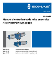 SOMAS A52 DA Instructions De Mise En Service Et D'entretien