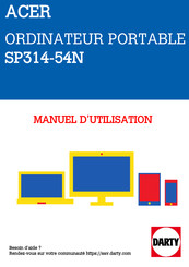 Asus Spin 3 SP314-54N Manuel D'utilisation