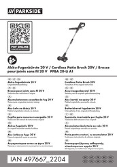 Parkside PFBA 20-Li A1 Traduction Des Instructions D'origine