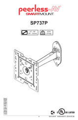 peerless-AV SMARTMOUNT SP737P Mode D'emploi