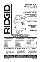 RIDGID HD16100 Mode D'emploi