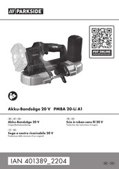 Parkside PMBA 20-Li A1 Traduction Des Instructions D'origine