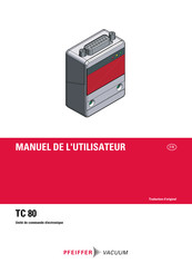 Pfeiffer Vacuum TC 80 Manuel De L'utilisateur