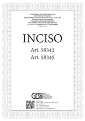 Gessi INCISO 58342 Instructions De Montage