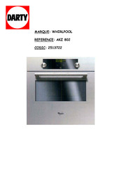 Whirlpool AKZ 802 Notice D'emploi