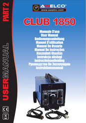 AWELCO CLUB 1850 Manuel D'utilisation