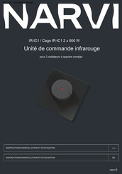 NARVI Cage IR-IC1 2x800 W Instructions D'installation Et D'utilisation