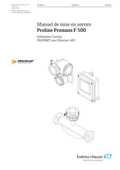 Endress+Hauser Proline Promass F 500 Manuel De Mise En Service