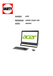 Acer ASPIRE ZS600-005 Manuel D'utilisation