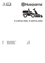 Husqvarna R 418TsX AWD Manuel D'utilisation