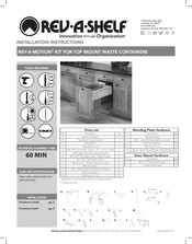 Rev-A-Shelf REV-A-MOTION Instructions D'installation