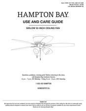 HAMPTON BAY 1001 617 810 Guide D'utilisation Et D'entretien