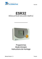 Technische Alternative ESR32 Mode D'emploi