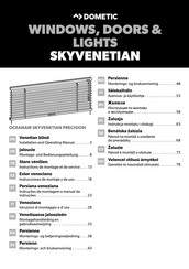 Dometic OCEANAIR SKYVENETIAN PRECISION Instructions De Montage Et De Service