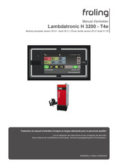 Fröling Lambdatronic H 3200 - T4e Manuel D'entretien