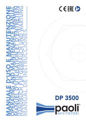 Paoli Avvitatori DP 3500 Manuel D'utilisation Et D'entretien