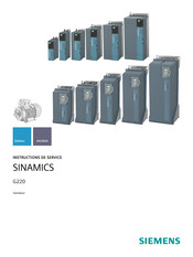 Siemens SINAMICS G220 Instructions De Service