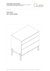 Quax Ashi chest 54F05-0300 Serie Instructions De Montage