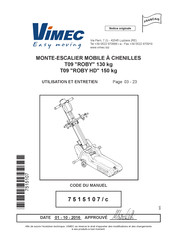 vimec T09 Roby Utilisation Et Entretien