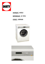 Miele W 5794 Mode D'emploi