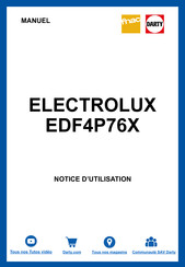 Electrolux EDF4P76X Notice D'utilisation