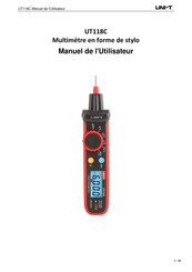 UNI-T UT118C Manuel De L'utilisateur