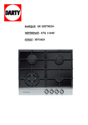 De Dietrich DTE1192 Serie Guide D'installation Et D'utilisation