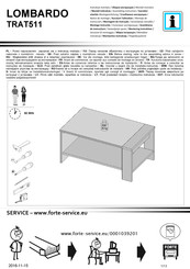 Forte LOMBARDO TRAT511 Notice De Montage