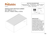 Proloisirs SUMMER BX65-24 Notice De Montage