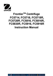 OHAUS Frontier FC5720R Manuel D'instructions