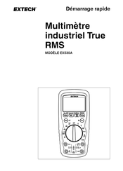 Extech EX530A Démarrage Rapide