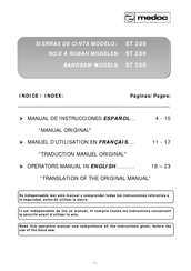 Medoc ST 200 Manuel D'utilisation