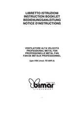 Bimar FE-90R-A Notice D'instructions