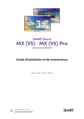 SMART Board MX V5 Pro Guide D'installation Et De Maintenance