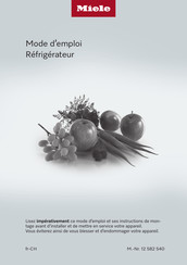 Miele K 7378 Serie Mode D'emploi