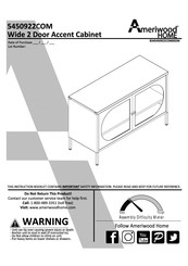 Ameriwood HOME 5450922COM Instructions De Montage