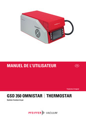 Pfeiffer Vacuum GSD 350 OMNISTAR Manuel De L'utilisateur