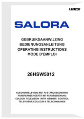 Salora 28HSW5012 Mode D'emploi