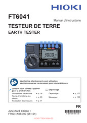 Hioki FT6041 Manuel D'instructions