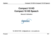 Optelec Compact 10 HD Manuel D'utilisation