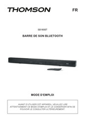 THOMSON SB180BT Mode D'emploi