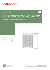 Atlantic UE MONOBLOC M 11 Installation