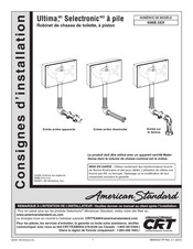 American Standard Ultima Selectronic 606B.3 Série Consignes D'installation