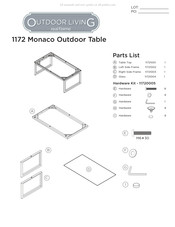 RealFlame Outdoor living Monaco 1173 Mode D'emploi