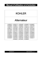 Kohler KH00371T Manuel D'utilisation Et D'entretien