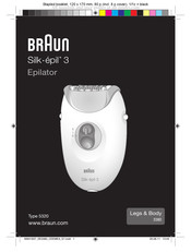 Braun Silk-epil 3 Legs & Body 3380 Mode D'emploi